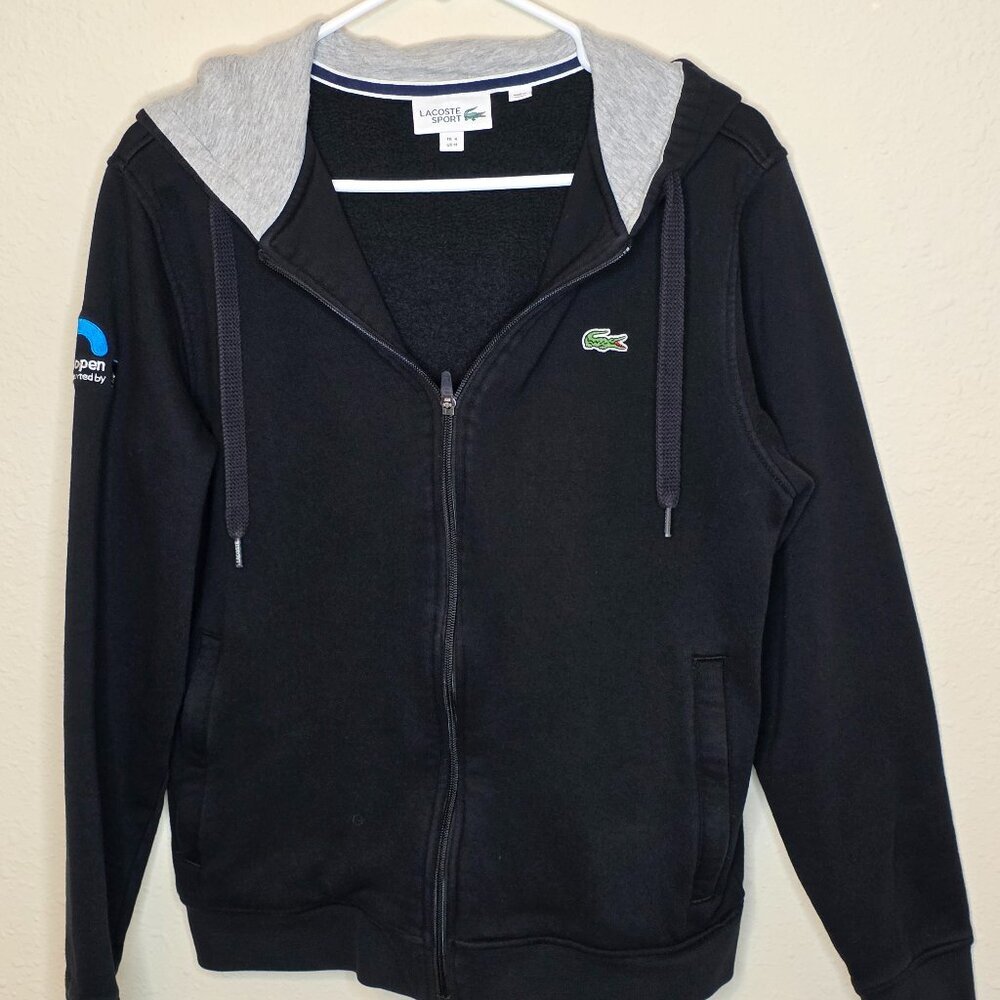 Beautiful men's Lacoste Sport zip up hoodie from the Miami Open, size medium.